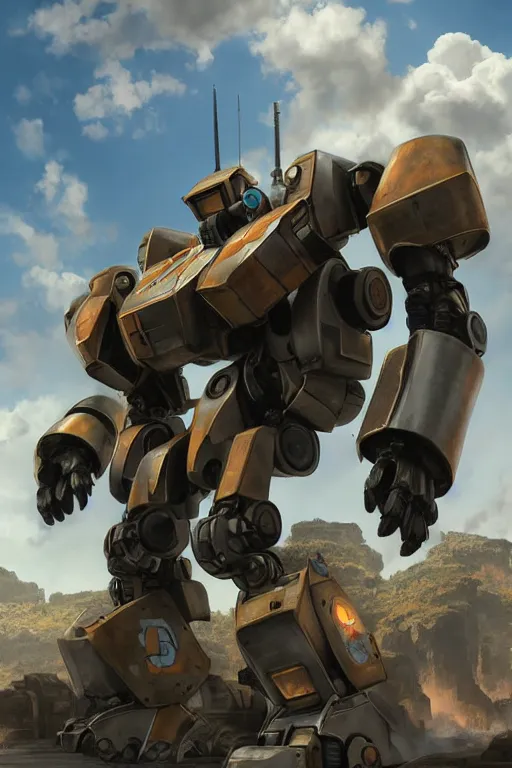 Image similar to mechwarrior 5 : mercenaries mech megaman transformer robot boss tank engine game octane render, 4 k, hd 2 0 2 2 3 d cgi rtx hdr style chrome reflexion glow fanart, global illumination ray tracing hdr fanart arstation by ian pesty by jesper ejsing pixar and disney unreal zbrush central hardmesh