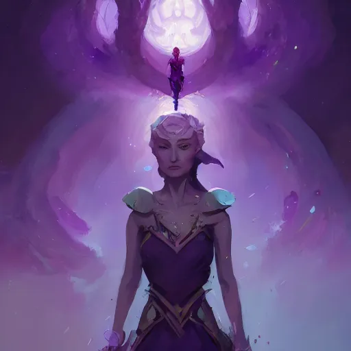 Prompt: a beautiful portrait of a beautiful amethyst sorceress, game of thrones concept art by pete mohrbacher and guweiz and ilya kuvshinov, digital art, highly detailed, intricate, sharp focus, trending on artstation hq, deviantart, unreal engine 5, 4 k uhd image