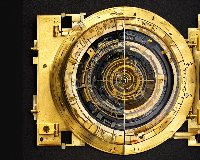 Prompt: 5 0 mm photography of a holy golden antikythera mechanism. highly immaculate detailed 8 k. intricate. lifelike. nikon d 8 5 0. tiltshit. motion blur. dof