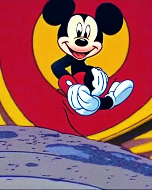 Image similar to a still of mickey mouse in akira ( 1 9 9 1 )