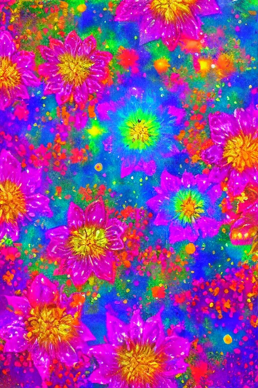 Image similar to cosmic flowers