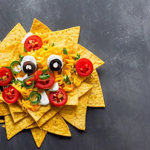 Image similar to happy nachos