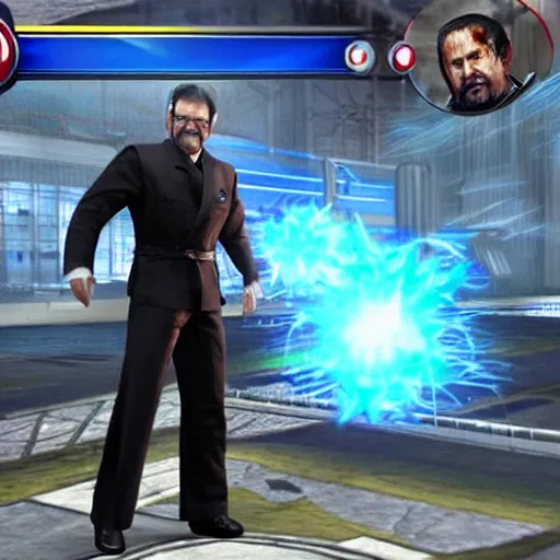 Prompt: screenshot of Mariano Rajoy in Tekken