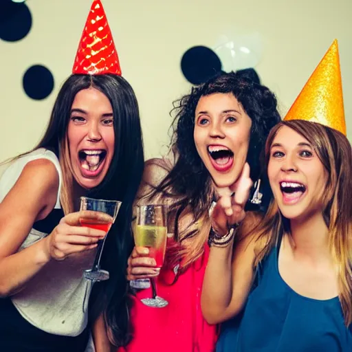 Image similar to girls having fun at a party