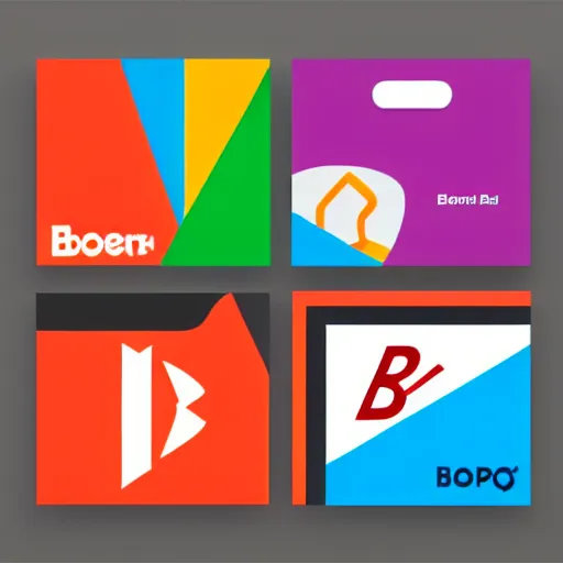 Prompt: BobCorp logo in material design