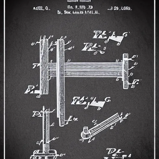 Image similar to sleeping man as a patent drawing. technical drawing. mathematical.