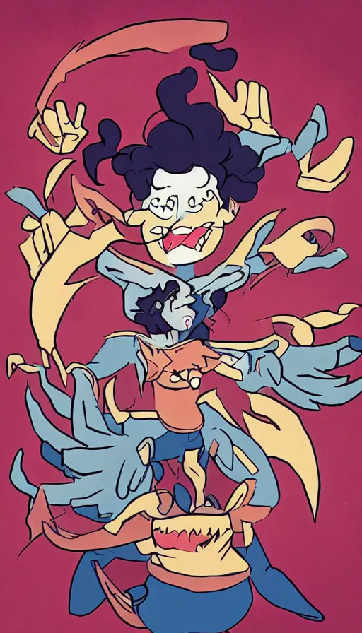 Image similar to rage, by rebecca sugar