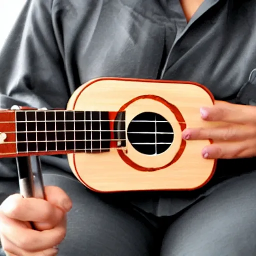 Prompt: a ukulele that is a nurse