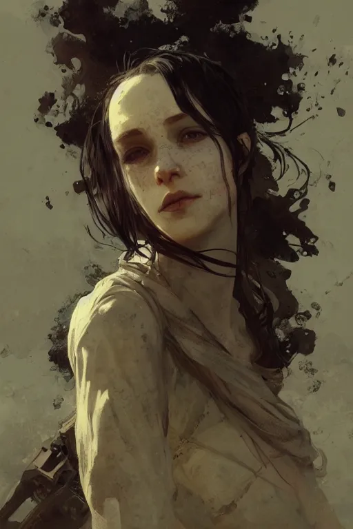 Prompt: A full portrait of a beautiful post apocalyptic offworld balladeer, intricate, elegant, highly detailed, digital painting, artstation, concept art, smooth, sharp focus, illustration, art by Krenz Cushart and Artem Demura and alphonse mucha