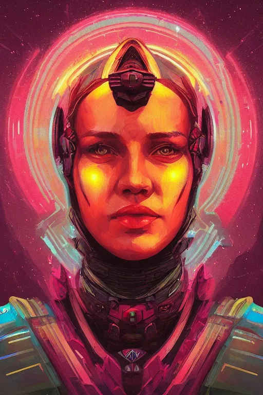 Image similar to portrait of jewel 🔥 commander in the style of Rob Lefield and Dan Mumford , trending on artstation, digital art,surrealism ,macro,blueprint ,vaporwave ,