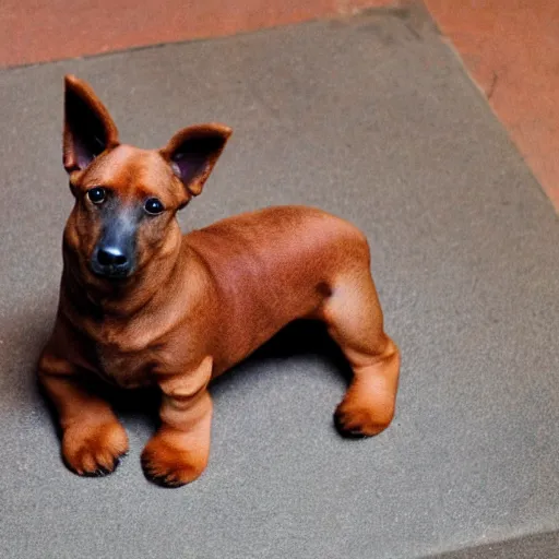 Image similar to a hearth shaped brown yorkshire dog in the shape