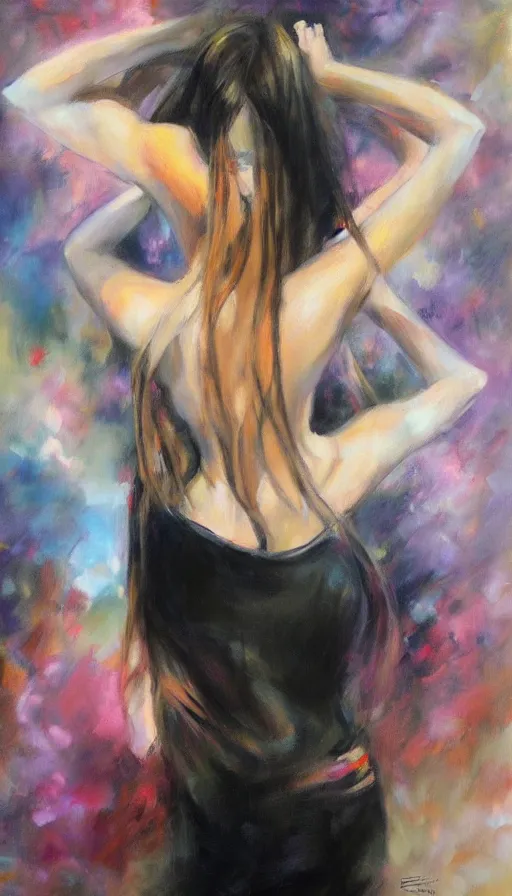 Image similar to psytrance artwork, by emilia wilk