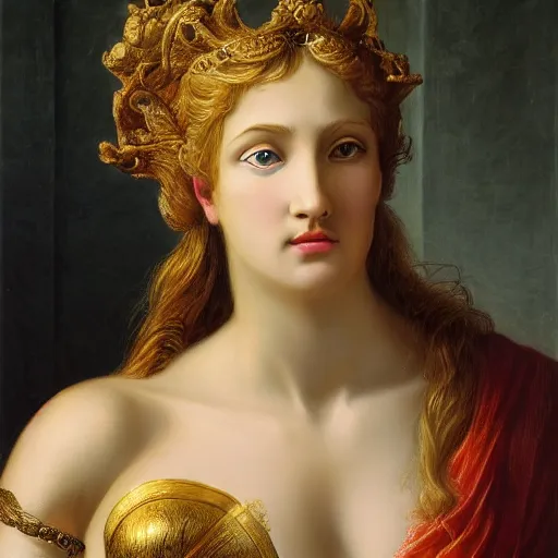 Image similar to a highly detailed portrait of aphrodite, greek mythology, greek gods