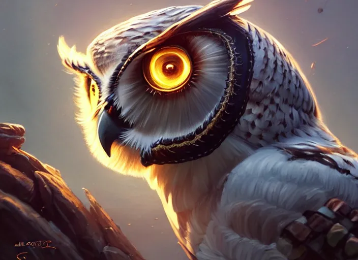 Prompt: owl, highly detailed, d & d, fantasy, highly detailed, digital painting, trending on artstation, concept art, sharp focus, illustration, global illumination, ray tracing, realistic shaded, art by artgerm and greg rutkowski and fuji choko and viktoria gavrilenko and hoang lap