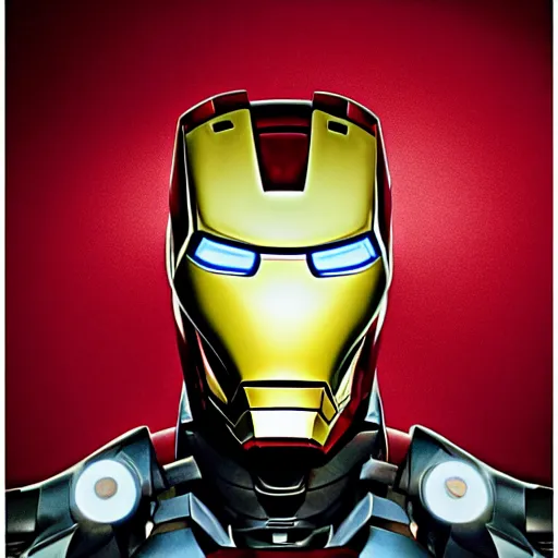 Image similar to an iron man cat, studio lighting