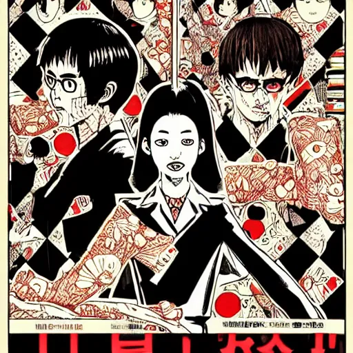 Image similar to ultrarealistic pop art poster from mangaka junji ito, intricate details, sharp details, perfect composition, like real project