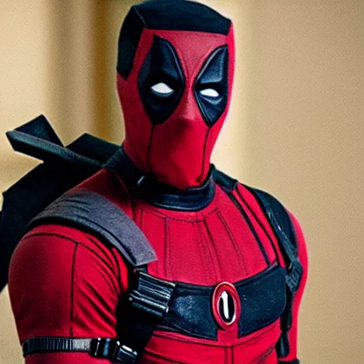 Image similar to unmasked steve urkel in deadpool