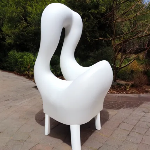 Image similar to a uterus shaped chair