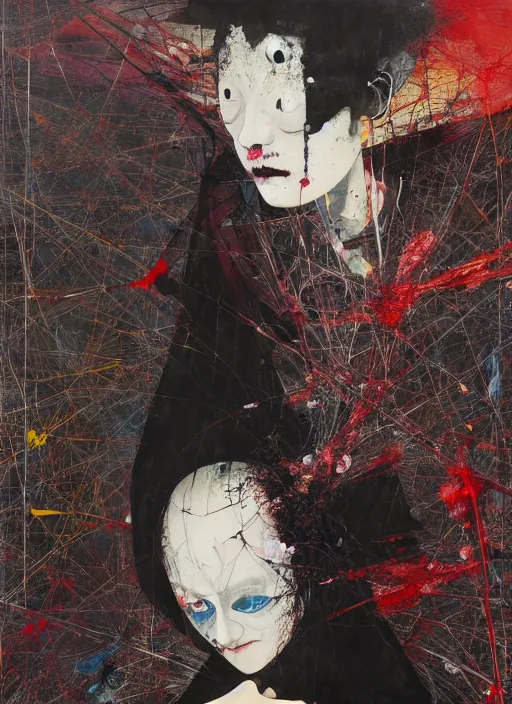 Prompt: entropy is the natural order of the universe i simply catalyze the process, a brutalist designed, gothic, rich deep colours, painted by francis bacon, adrian ghenie, james jean and petra cortright, part by gerhard richter, part by takato yamamoto. 8 k masterpiece