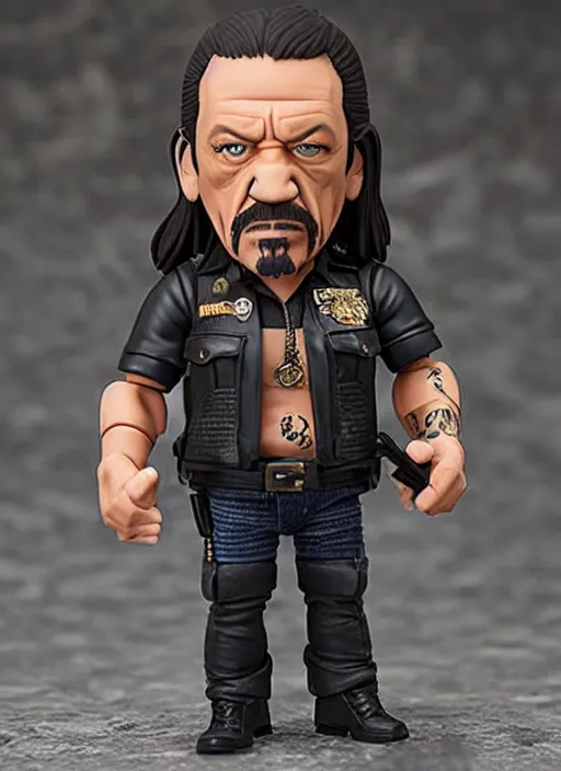 Image similar to danny trejo, an nendoroid of danny trejo figurine, realistic face, detailed product photo