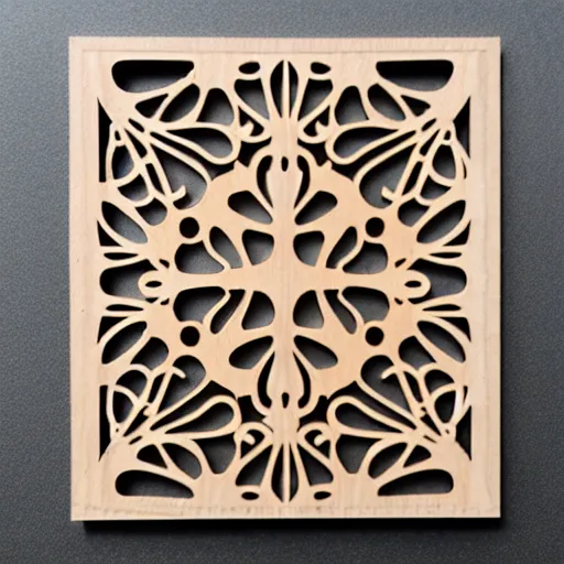 Image similar to layered lasercut wood