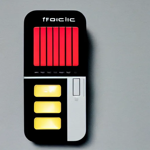 Prompt: “Futuristic pocket synthesizer designed by Dieter Rams”