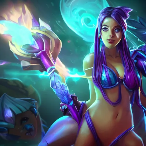 Prompt: hot picture of zoe from league of legends