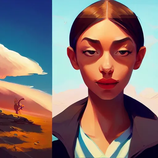 Image similar to face icon stylized minimalist m. a. s. h., loftis, cory behance hd by jesper ejsing, by rhads, makoto shinkai and lois van baarle, ilya kuvshinov, rossdraws global illumination