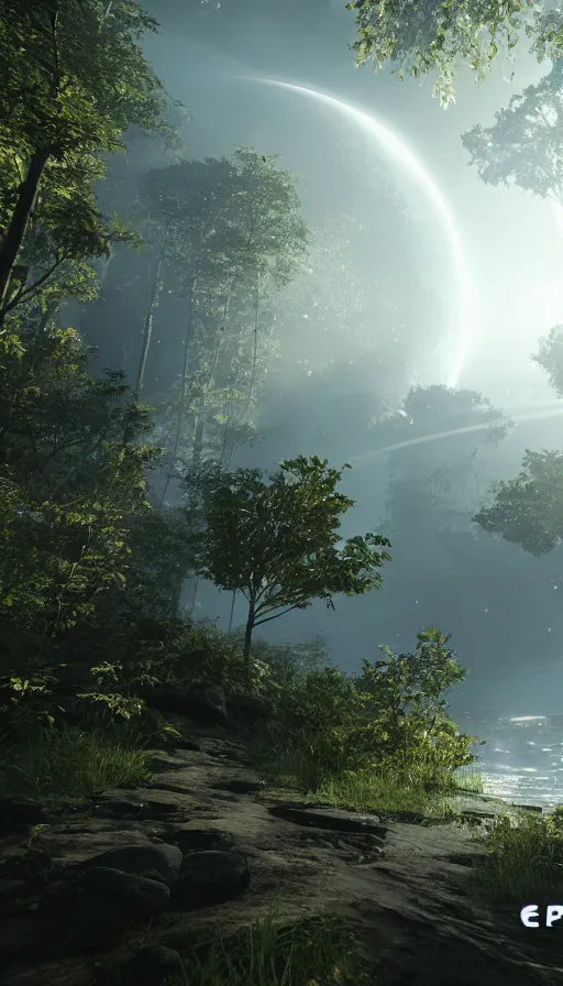 Prompt: the two complementary forces that make up all aspects and phenomena of life, with CRYENGINE