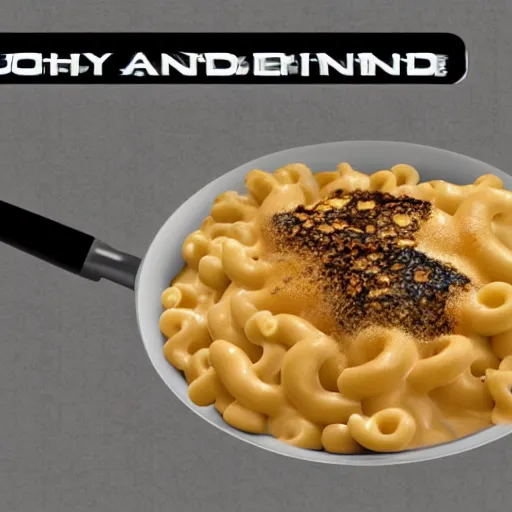 Image similar to Johny dep armored mac n' cheese, cyberpunk, cad vision