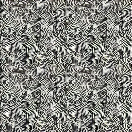 Image similar to seamless pattern of psychedelic roots. black and white, drawing, white background, seamless, ornament.