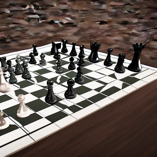 medieval chess pieces fighting with swords, hd, art