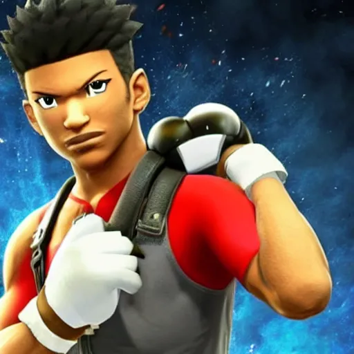 Image similar to etika as a playable character in super smash bros ultimate, Nintendo switch