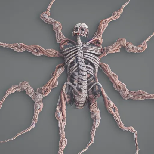 Image similar to ultra detailed photo of a man with many arms and legs covering his entire body