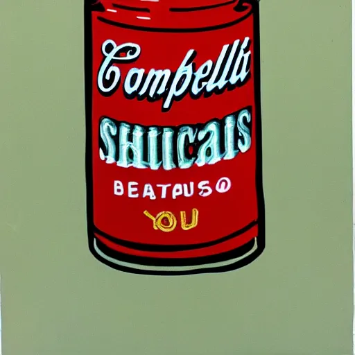 Image similar to hot sauce bottle by Andy Warhol