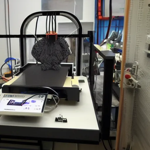 Prompt: a 3d printer printing a 3d printer printing a 3d printer printing a 3d printer