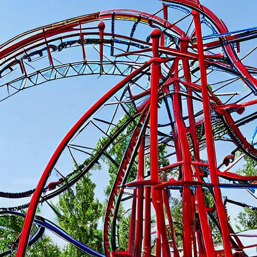 Image similar to complex rollercoaster, HD Photograph