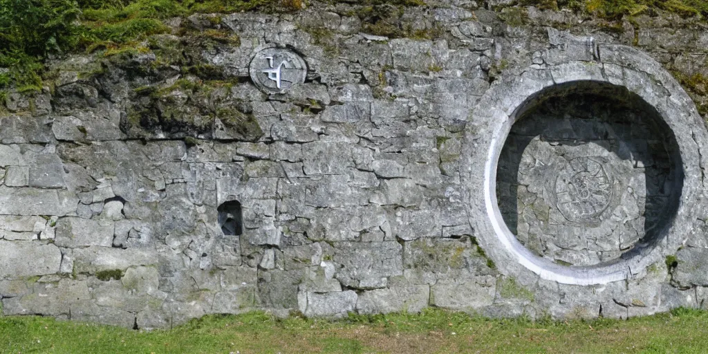 Prompt: A leyline portal in switzerland