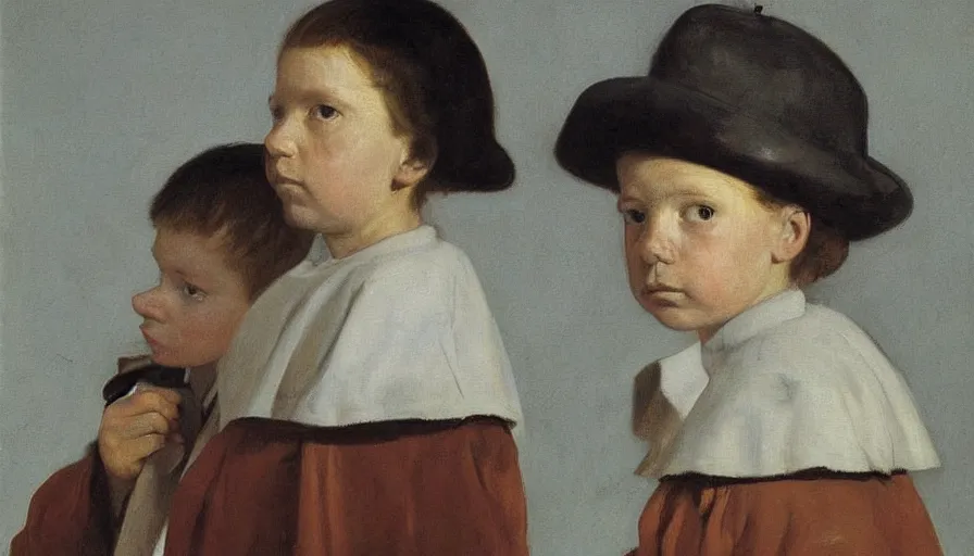 Image similar to painting by borremans, portrait of innocent x by diego velazquez, detailed, stunning
