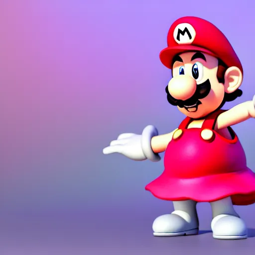 Prompt: luigi from super mario wearing a pink dress, studio ghibli, pixar and disney animation, sharp, rendered in unreal engine 5, highly detailed, digital painting, artstation, concept art, smooth, sharp focus, illustration, wide angle, artbook, splash art, dramatic lighting, art by artgerm and greg rutkowski and bo chen and jin xiaodi