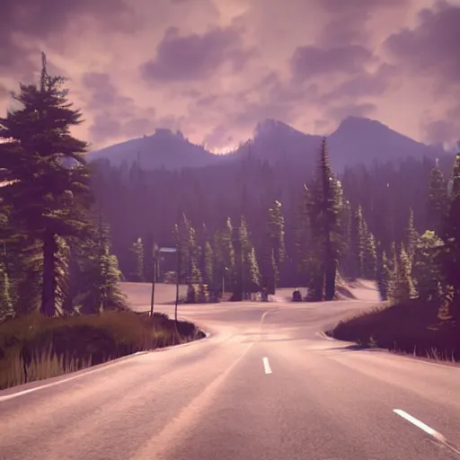 Prompt: Twin Peaks (2022 video game), unreal engine, 3D render, very detailed, 8K, ultra high definition, amazing visuals, next generation graphics, moody, atmospheric