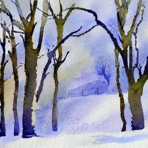 Image similar to winter watercolor