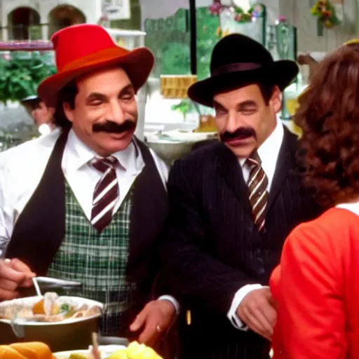 Image similar to soup Nazi telling Elaine no soup for you, 8k,