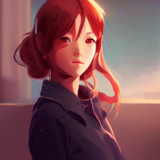 Prompt: pretty girl portrait, dramatic lighting, digital painting, arcane magic, by makoto shinkai and ilya kuvshinov, rossdraws, illustration, fantasy