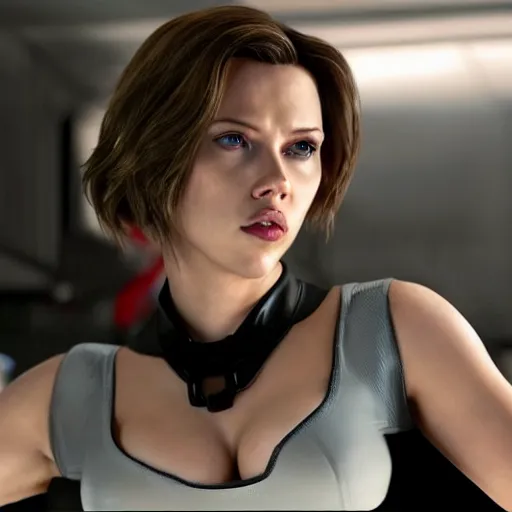 Image similar to Scarlett Johansson as Jill Valentine