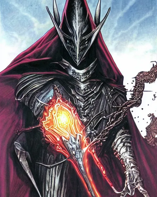 Prompt: sauron by glenn fabry