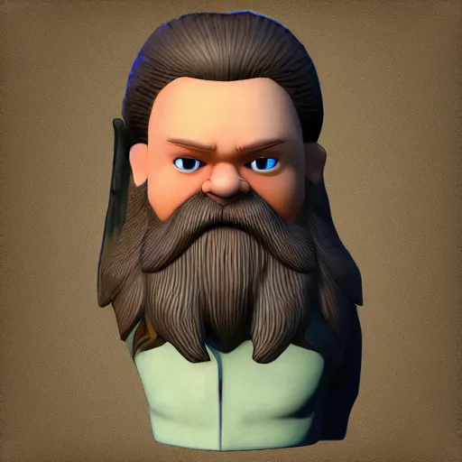 Prompt: river gnome for face profile avatar