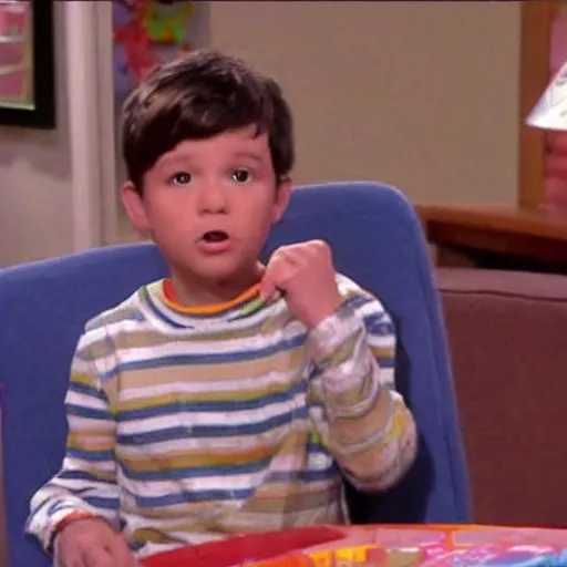 Prompt: donald trumo as a child in Icarly episode 4k
