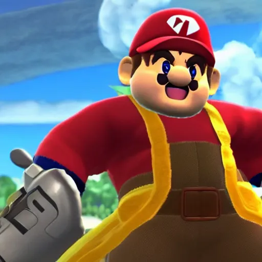 Image similar to Danny DeVito in Super Smash Brothers Ultimate, 4k HDR