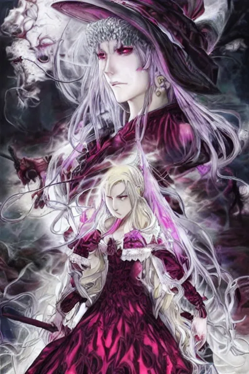 Prompt: tonemapped shalltear bloodfallen by akihiko yoshida and ayami kojima